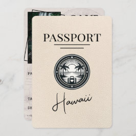 Ivory Hawaii Passport Save the Date