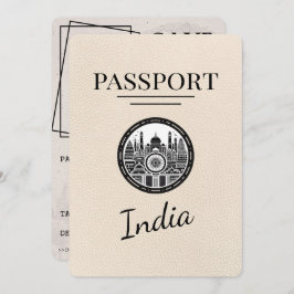 Ivory India Passport Save the Date