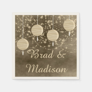 Ivory Lanterns Serviette