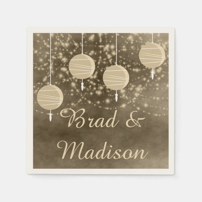Ivory Lanterns Serviette (Vorderseite)
