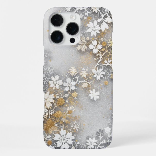 Ivory Petal iPhone Hülle (Rückseite)