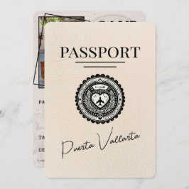Ivory Puerta Vallarta Passport Save the Date