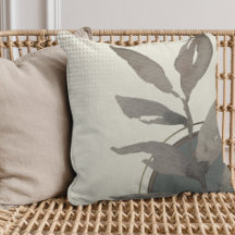 Ivory Sage Green & Gray Simple Watercolor Blätter