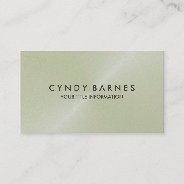 Ivory Sheen Business Card Visitenkarte (Vorderseite)