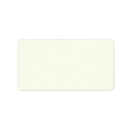 Ivory Solid Color Adressaufkleber
