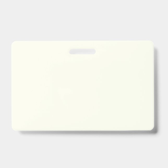 Ivory Solid Color Ausweis (Vorderseite)
