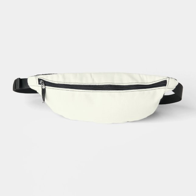 Ivory Solid Color Bauchtasche (Vorderseite)