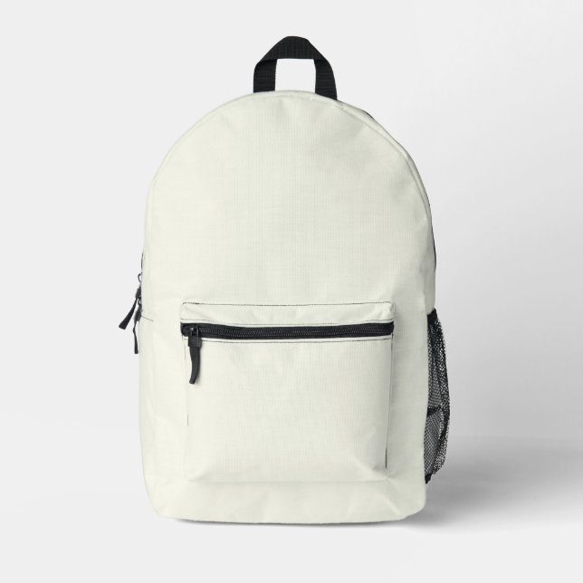Ivory Solid Color Bedruckter Rucksack (Vorderseite)