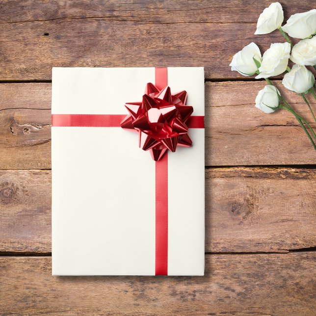 Ivory Solid Color | Classic | elegant Geschenkpapier (Von Creator hochgeladen)