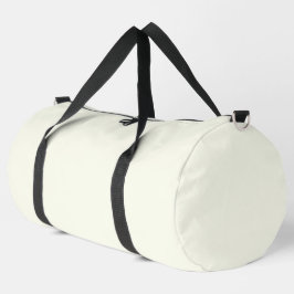 Ivory Solid Color Duffle Bag