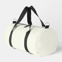 Ivory Solid Color Duffle Bag