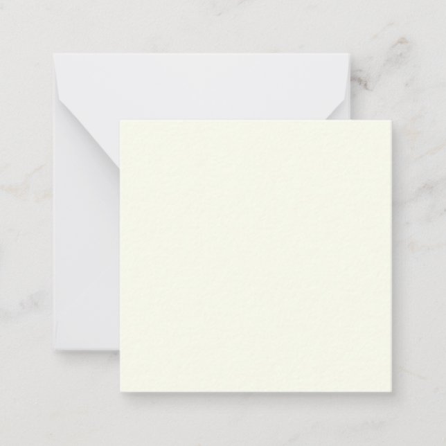 Ivory Solid Color Mitteilungskarte (Vorderseite)