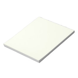 Ivory Solid Color Notizblock