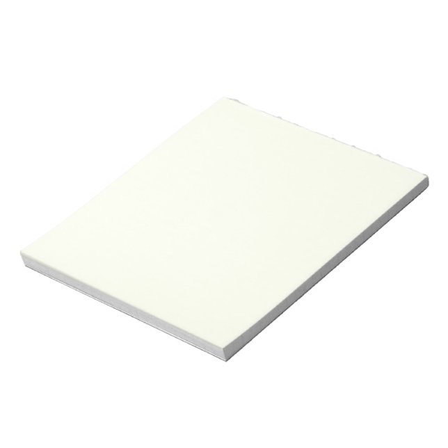 Ivory Solid Color Notizblock (Rotiert)