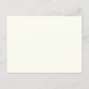 Ivory Solid Color Postkarte