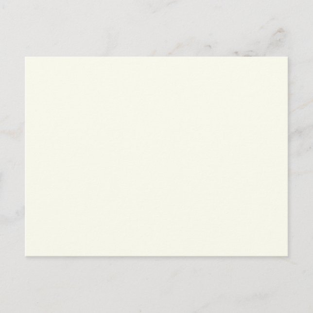Ivory Solid Color Postkarte (Vorderseite)