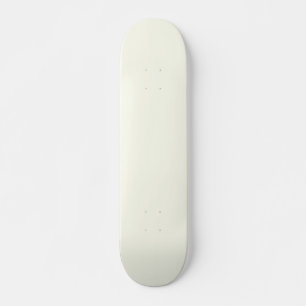 Ivory Solid Color Skateboard