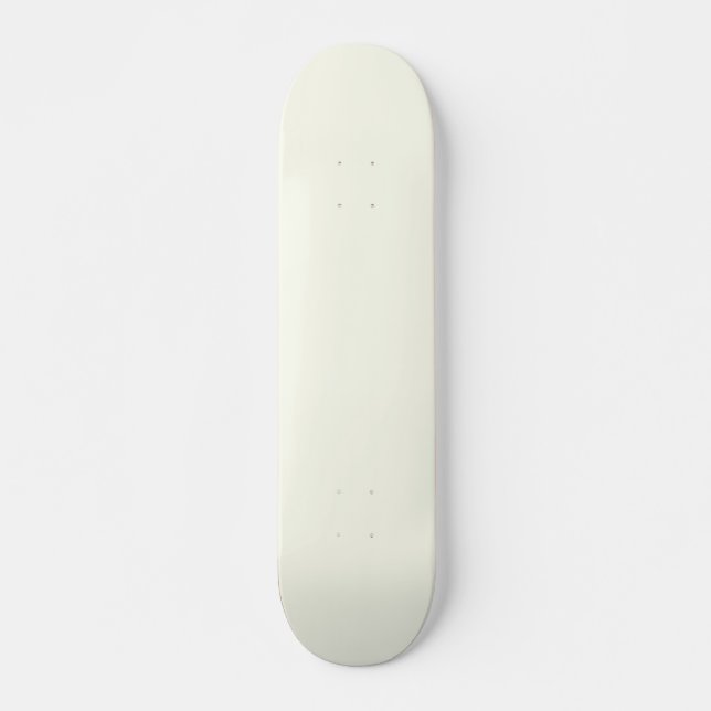 Ivory Solid Color Skateboard (Vorne)