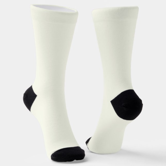 Ivory Solid Color Socken (Gewinkelt)