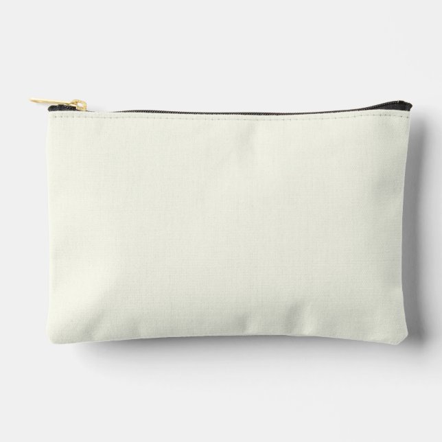 Ivory Solid Color Zubehörtasche (Vorderseite)
