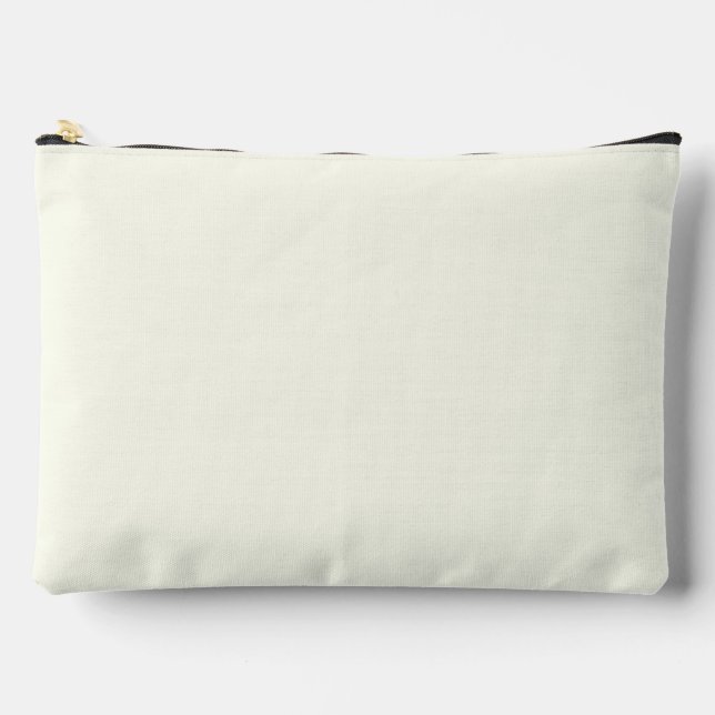 Ivory Solid Color Zubehörtasche (Vorderseite)