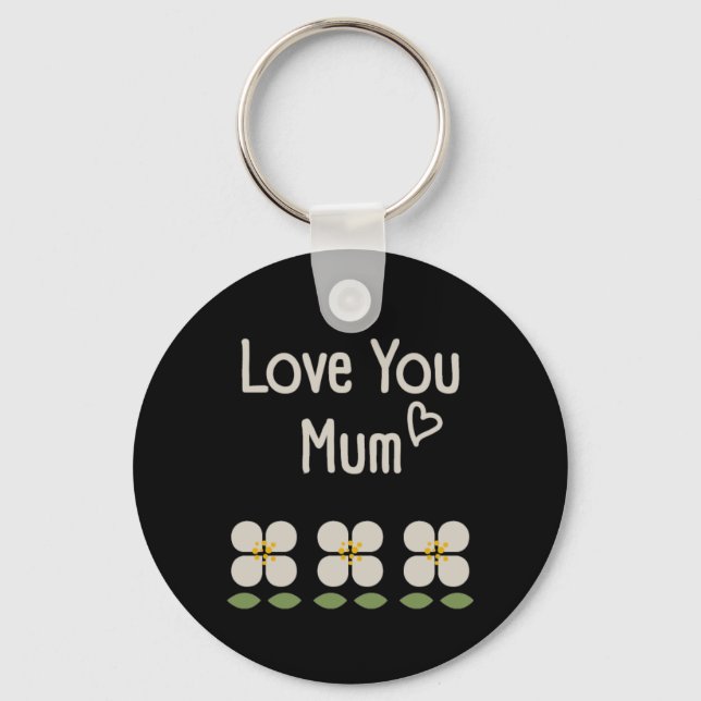 IVORY VINES - Botanischer Schlüsselring Muttertag Schlüsselanhänger (Vorderseite)