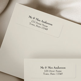 Ivory Wedding Return Address