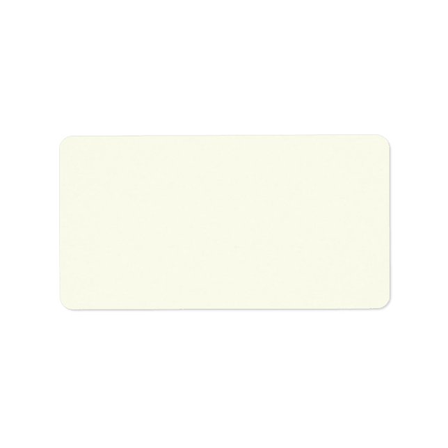 Ivory White Adressaufkleber (Vorne)