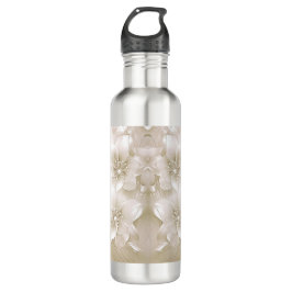 Ivory White Flowers Water Bottle Edelstahlflasche