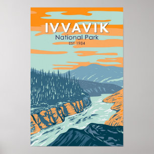 Ivvavik Nationalpark Kanada Reisen Kunst Vintag Poster