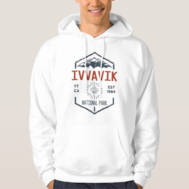Ivvavik Nationalpark Kanada Vintag erschüttert Hoodie (Vorderseite)