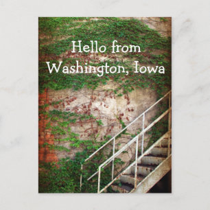 Ivy, Brick und Treppen Postkarte