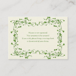 Ivy Frame Enclosure Card Begleitkarte