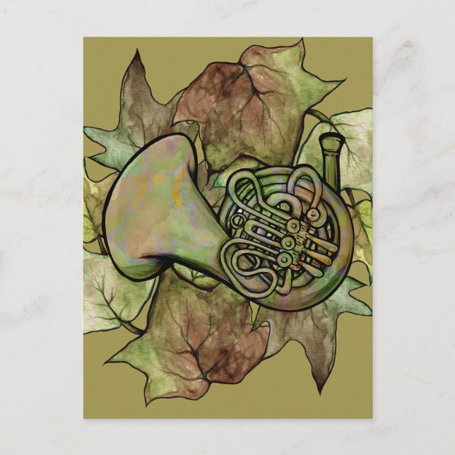 Ivy French Horn Postkarte (Vorderseite)