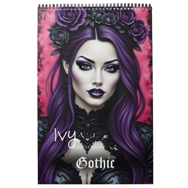 Ivy Gothic Fashion Collvable Art Calendar Kalender (Titelbild)