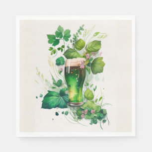 Ivy Green Beer Serviette