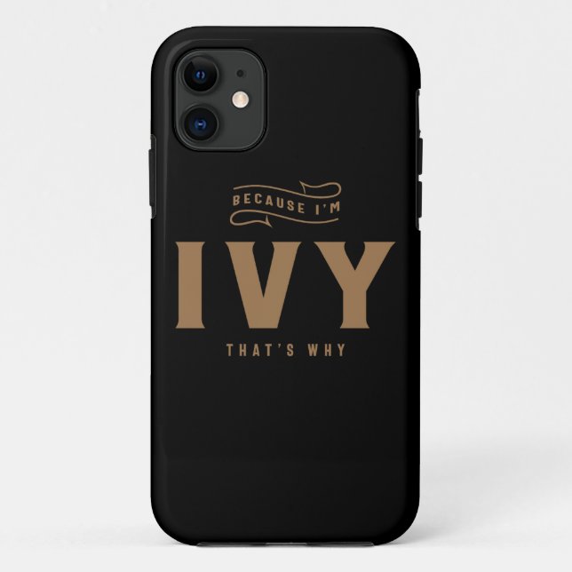 Ivy Name Personalisiert Ivy Geburtsname Ivy Case-Mate iPhone Hülle (Rückseite)