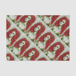 Ivy Nymph Redhead Frau Pixie Fantasy Art Seidenpapier