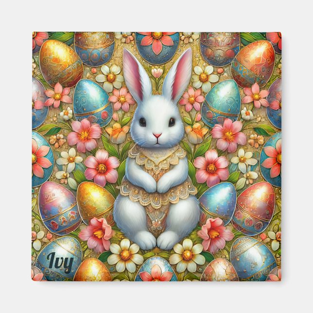 IVY ~ Osterhase und Eier ~  Magnet (Vorne)