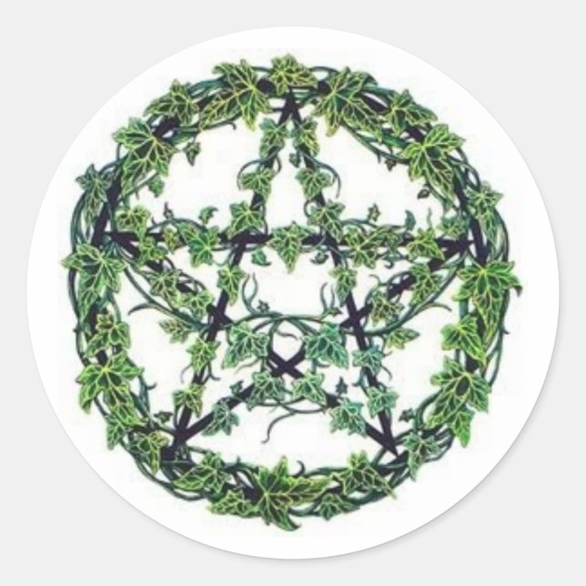 Ivy Pentagramm Sticker (Vorderseite)