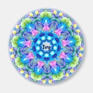 IVY ~ Personalisiertes Ostermuster Fraktal ~ Magnet