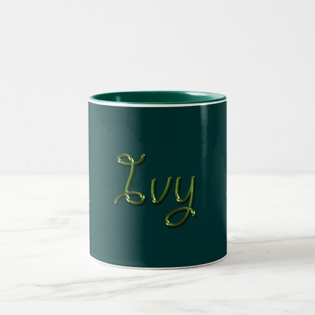 IVY-Tasse für Geschenke mit Namen Zweifarbige Tasse (Mittel)