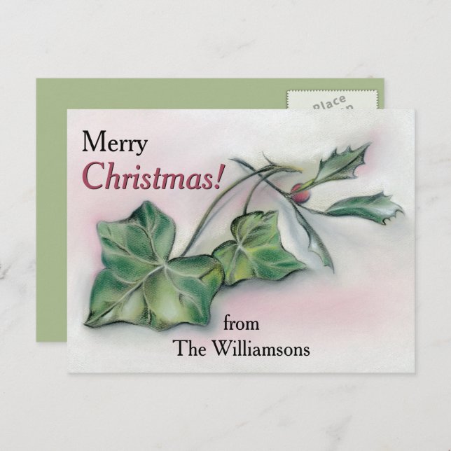 Ivy und Heilige Personalisierte Weihnachten (Vorne/Hinten)