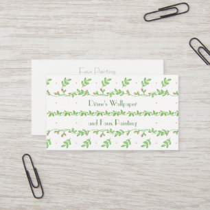Ivy Vines and Buds Business Cards Visitenkarte