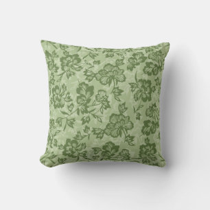 Iwalani Vintage Hawaiian Moos Floral Kissen