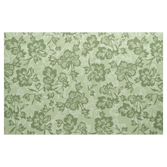 Iwalani Vintages hawaiisches Moos mit Blumen Stoff (Fat Quarter (45,7 x 55,9 cm))
