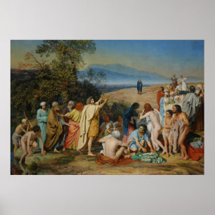 Iwanows die Erscheinung von Christus zu den Leuten Poster