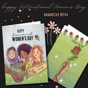 IWD 2026 Justice & Action Pinky Swear Feiertagskarte