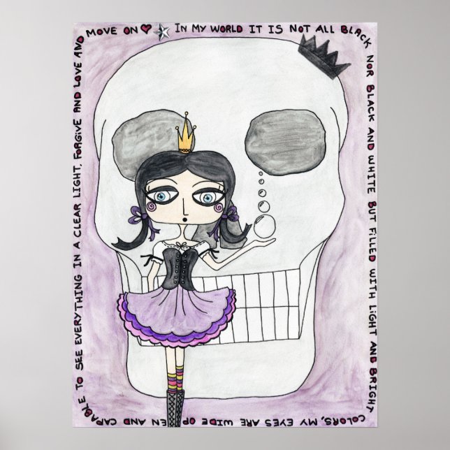 IWD GothGirlSceleton-Poster Poster (Vorne)