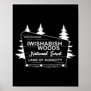 Iwishabish Woods Nationalforst Land der Kühnheit Poster